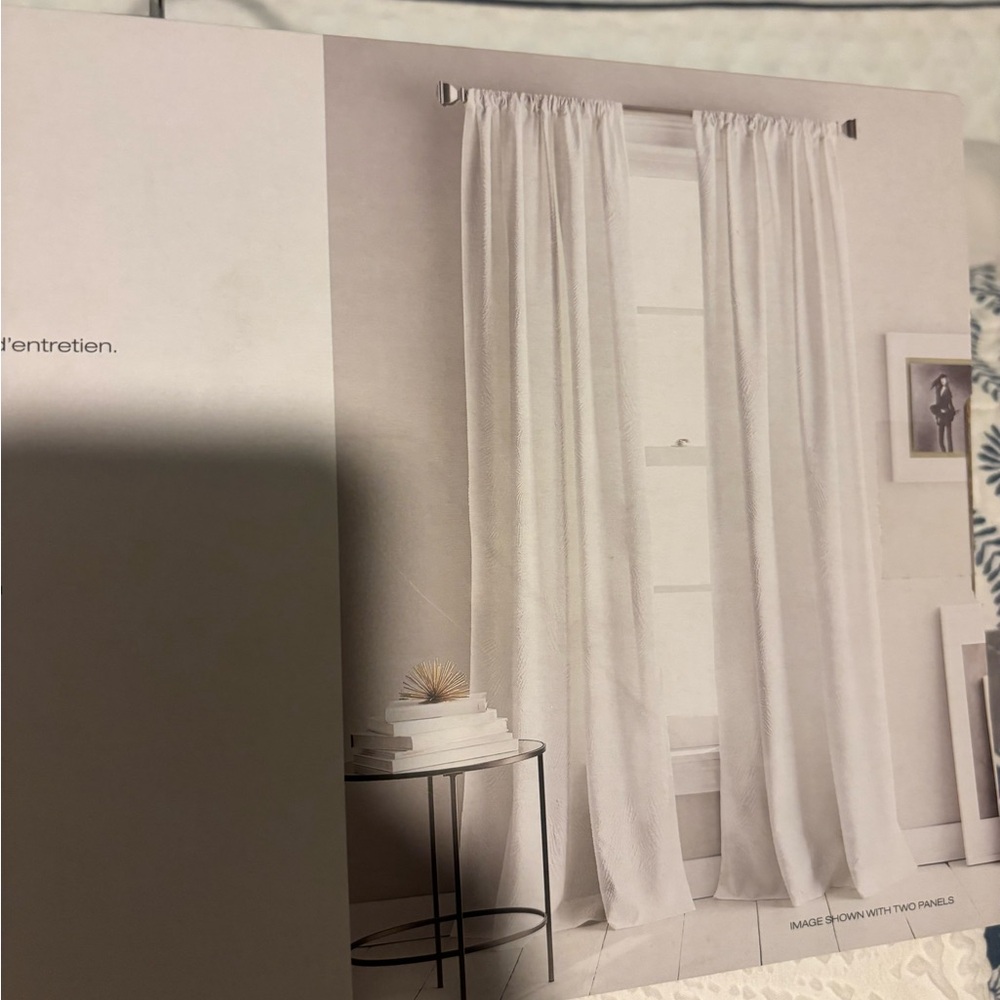 DKNY Classic White Curtains